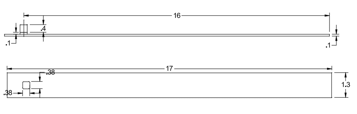 Torque wrench technical drawing